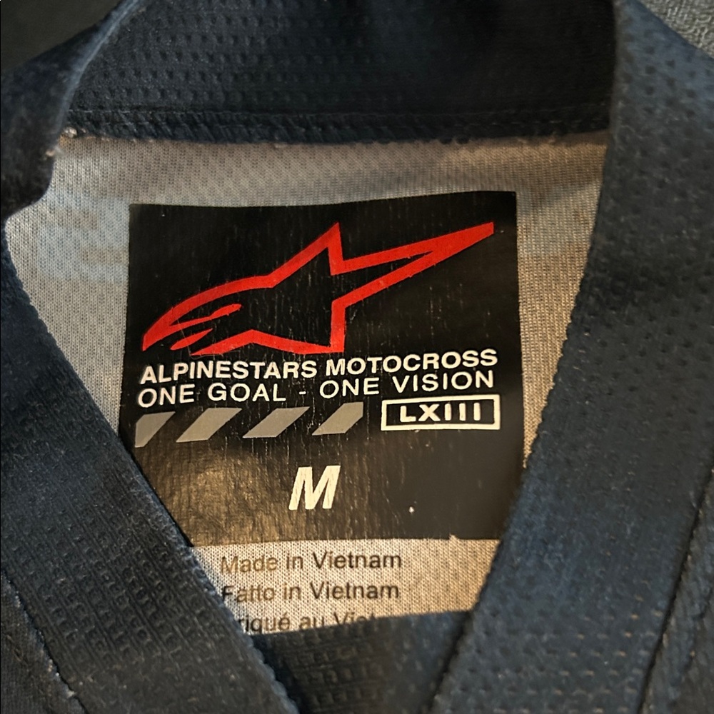 Alpinestars Black Motocross Jersey matching pants youth